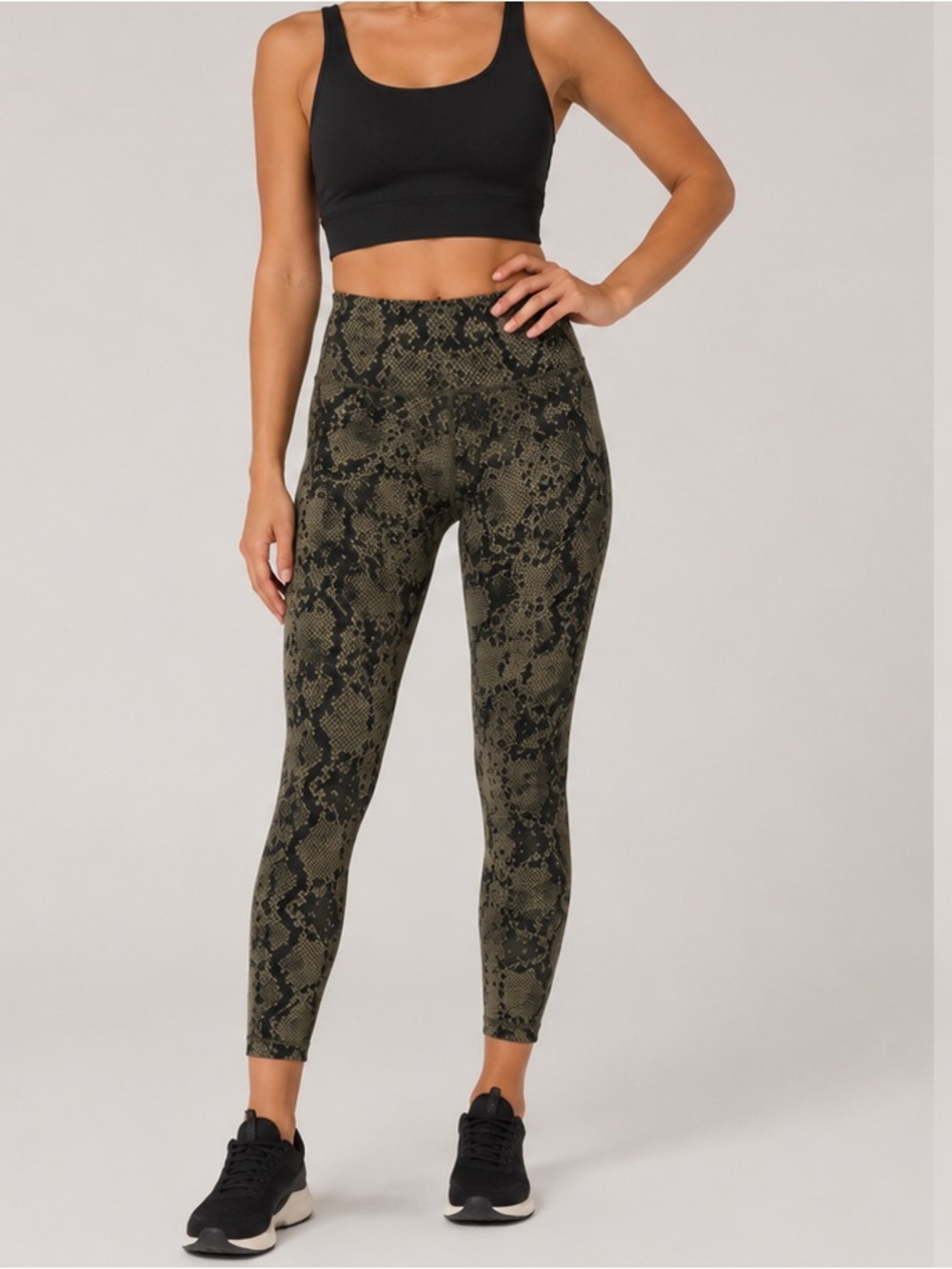 Lululemon | Olive Snakeskin | High Rise Leggings | Size 4